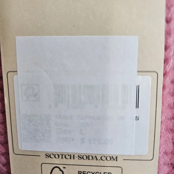 NWT Scotch & Soda Amsterdam Pink Purple Women's Sweater L - Picture 6 of 7